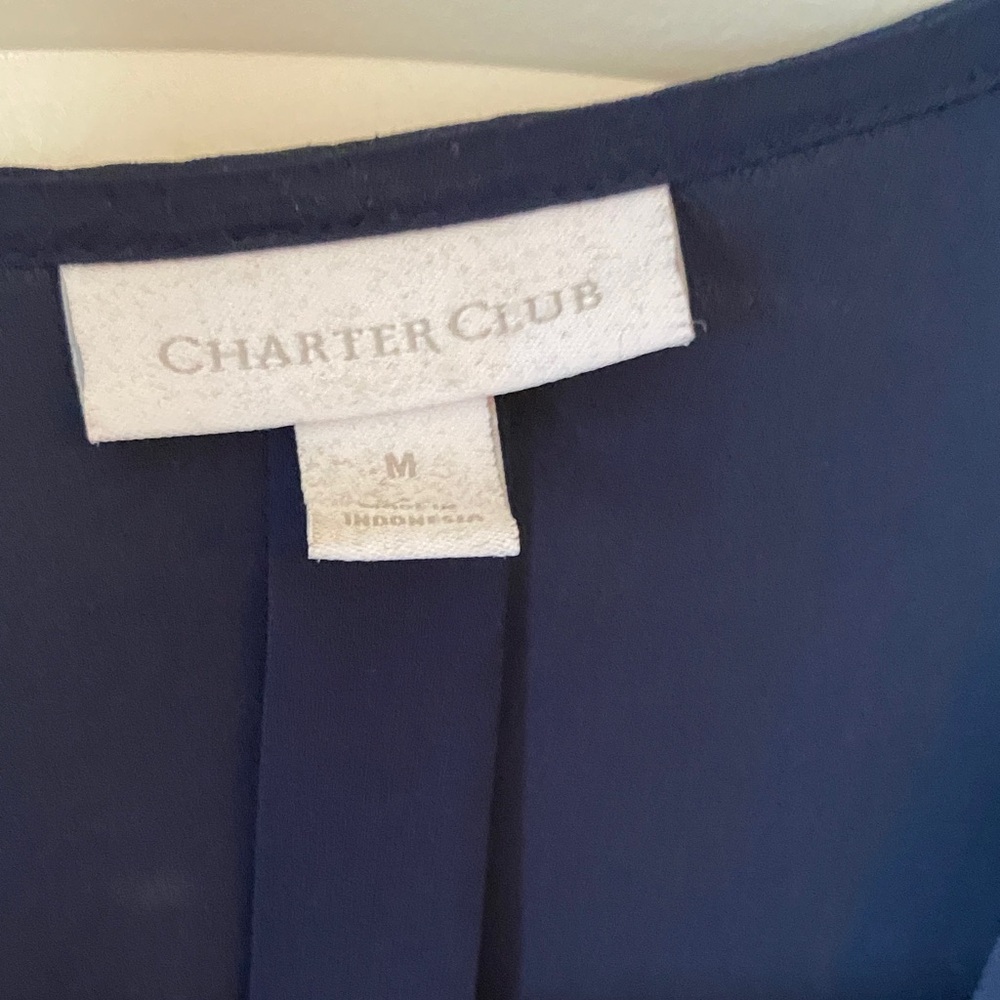 Charter Club Deep Blue Top